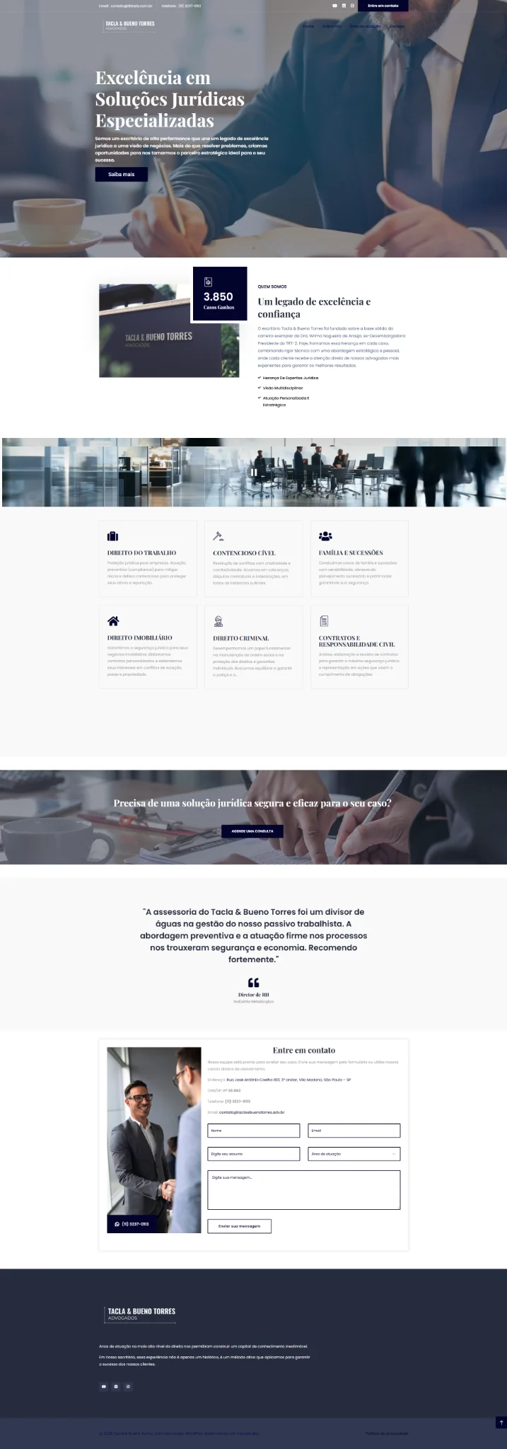 Site atual Tacla & Bueno Torres